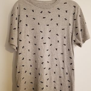 Mickey Mouse Pattern t-shirt gray Medium